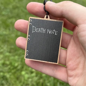 Deathnote Klapp Schlüsselanhänger | Ästhetik, Anime, Light Yagami, Sammlerstück, Holz, hohe Qualität, Geschenk