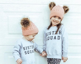 Sister Squad - Child Sweater | Love My Sis | Sibling Shirts | Big Sis | Little Sis | Sister Shirts | Toddler Sweatshirt | Girl Gift Idea |