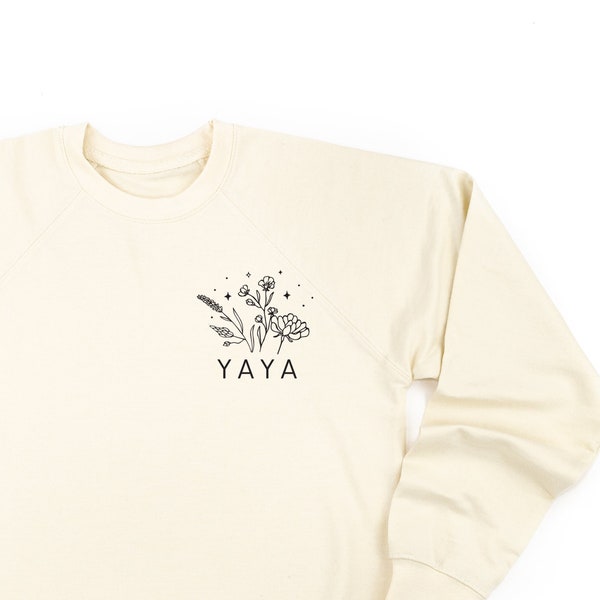 YAYA - Bouquet - Pocket Size - Lightweight Sweater | Yaya Shirt | Sweater for Yaya | Lightweight Sweater | Yaya Gift | Mother's Day Gift