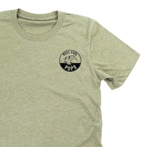 Reel Cool Pops - Unisex Tee | Father&#39;s Day | Pops Graphic Tee | Shirt for Pops | Father&#39;s Day Gift | Grandpa Life | Gift for Pops | Outdoors