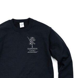 Boeketstijl - Geluk is een MEMAW zijn - BASIC FLEECE Crewneck | Memaw grafisch T-shirt | Moederdag | Cadeau voor Memaw | Ik hou van mijn bemanning |