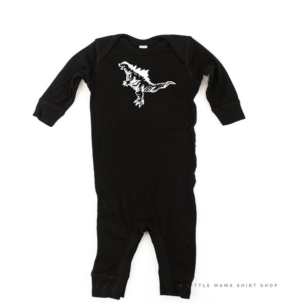Godzilla | Infant SLEEPER | Infant Bodysuit | Baby Bodysuit | Graphic Tees | Infant Romper | Baby Sleeper | Dinosaur Shirt | Godzilla Tee