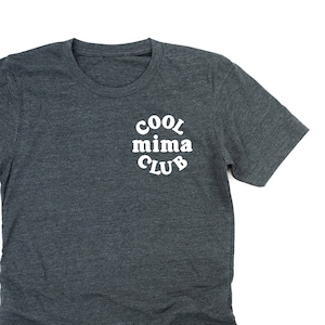 COOL Mima CLUB - Pocket Design - Unisex Tee | Mima Graphic Tee | Gift for Mima | Mother&#39;s Day Gift | Love My Crew | Grandma Life |