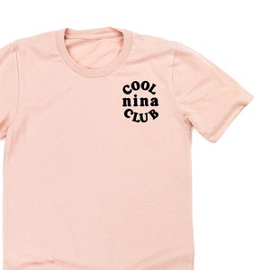 COOL Nina CLUB - Pocket Design - Unisex Tee | Nina Graphic Tee | Gift for Nina | Mother&#39;s Day Gift | Love My Crew | Grandma Life |