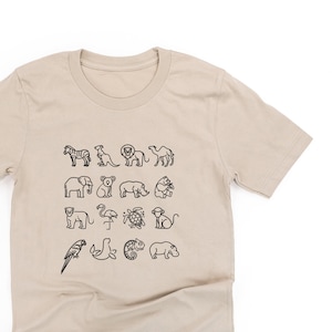 Animales del zoológico 4x4 - Camiseta unisex / Camisa del zoológico / Camiseta gráfica / Camisas para mamás / Regalo del día de la madre / Vida de mamá / Camisa del zoológico para mamá / Camisa del equipo del zoológico