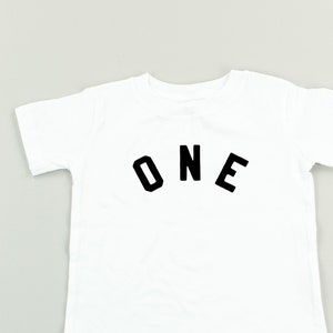 Birthday Number ONE - BLOCK FONT© |Toddler Shirt | Birthday Shirt |Shirt for Little Girl |Little Boy Shirt |Baby Birthday Shirt |Party Shirt