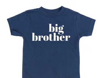 Big Brother - Original | Big Brother Shirt | Little Brother | Sibling Shirts | Big Sister | Pregnancy Announcement | Kids Graphic Tee