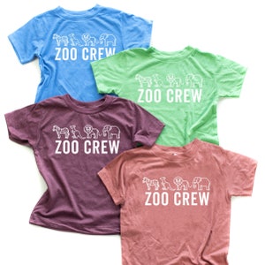 Zoo Crew - Child Shirt | Toddler Shirt | Kid Shirt | Little Girl Shirt | Little Boy Shirt | Zoo Shirts | Shirts for the Zoo | Child Tees