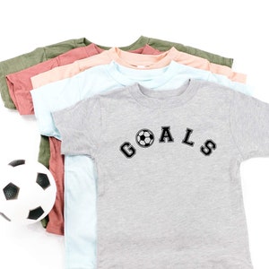GOALS © | Toddler Soccer Shirt | Soccer Shirt | Shirts for Soccer | Little Girl Shirt | Little Boy Shirt | Sports