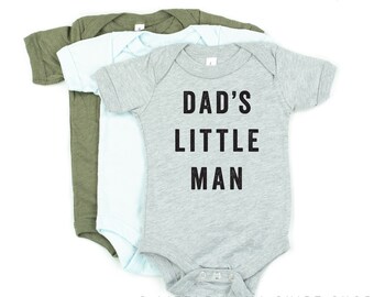 Dad's Little Man © | Daddy's Boy Shirt | Toddler Boy Shirt | Shirts for Little Boys | Little Boy Shirts | Baby Boy Shirt | Dad Gift