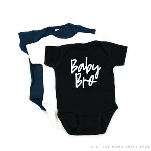 Baby Bro - Cursive | Big Brother Shirts | Little Brother | Sibling Shirts | Baby Brother Shirt | Pregnancy Announcement | Kids Graphic Tee