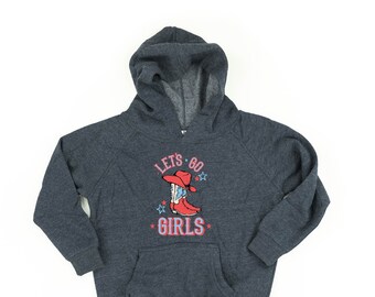 Patriotic Cowgirl - Let's Go Girls - Child Hoodie | Party in the USA | All American Kid | 4th of July Tee | Independence Day | American Girl