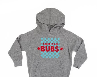 American Bubs - Child Hoodie | Kids Patriotic Shirt | Party in the USA | All American Kid | Boys 4th of July Graphic Tee | Independence Day