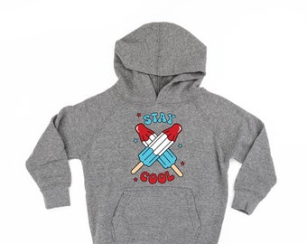 Stay Cool - Popsicles - Child Hoodie | Kids Patriotic Shirt | Party in the USA | All American Kid | 4th of July Tee | Independence Day Shirt