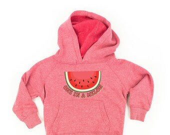 One in a Melon - Child Hoodie | Girls Graphic Sweatshirt | Kids Spring Hoodie | Kids Graphic Sweater | Kids Spring Graphic Tee | Watermelon