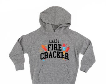 Little Firecracker - Child Hoodie | Kids Patriotic Shirt | Party in the USA | All American Kid | Kids 4th of July Tee | Independence Day