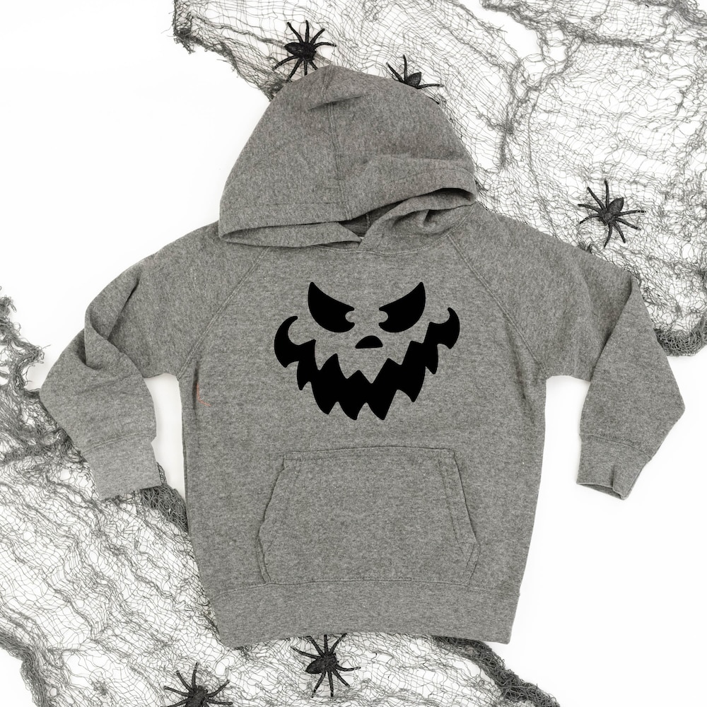 Scary Jack-O'-Lantern Face - Child Hoodie | Kids Halloween Hoodie | Halloween Hoodies For Kids | Shirts For Halloween | Fall Hoodie | Uniquethreads Fashion