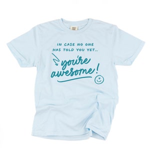 Nel caso nessuno te lo abbia ancora detto... Sei fantastico! - TONO SU TONO - T-shirt a maniche corte in colori comfort / T-shirt con grafica per insegnanti / Ritorno a scuola /