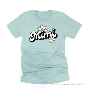 DAISY - MIMI - w/ Full Daisy on Back - Unisex Tee | Mother&#39;s Day Gift | Mimi Graphic Tee | Shirt for Mimi | Retro Daisy Shirt | Mimi Gift
