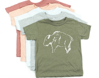 Bison Girls Youth Graphic T Shirt Design By Humans