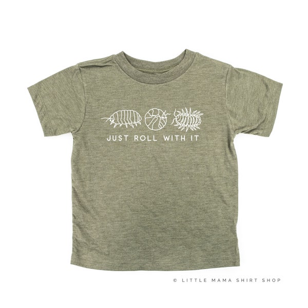 Just Roll With It - Short Sleeve Child Shirt | Bug Shirts | Insect Shirts | Kids Shirt | Kid Shirts | Boy Graphic Tees | Nature Tees |