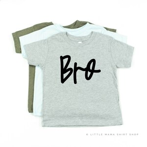 BRO - Cursive | Little Brother Shirt | Big Brother / Little Brother | Sibling Shirts | Big Brother | Pregnancy Announcement | Siblings