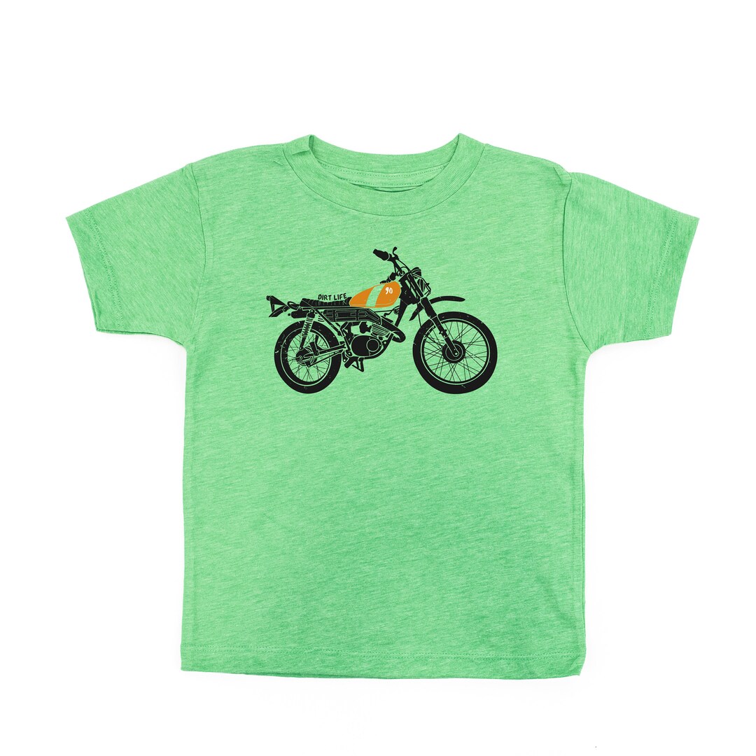 T-Shirt Motocross Dirt Bike - Design Sport Moto Pour Enfants Et Ados