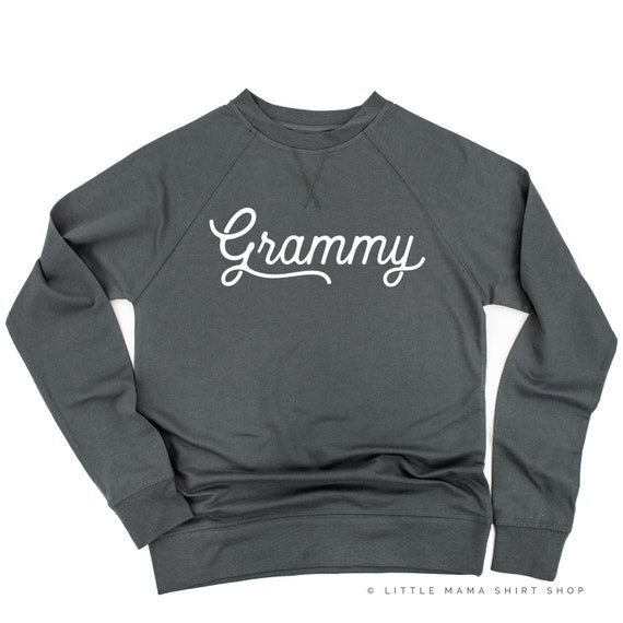 Long Pullover Crewneck © Etsy script Lightweight Grammy Grandma Sweater Shirt Kong Moms Lightweight Sleeve Hong for - Sweater Shirts