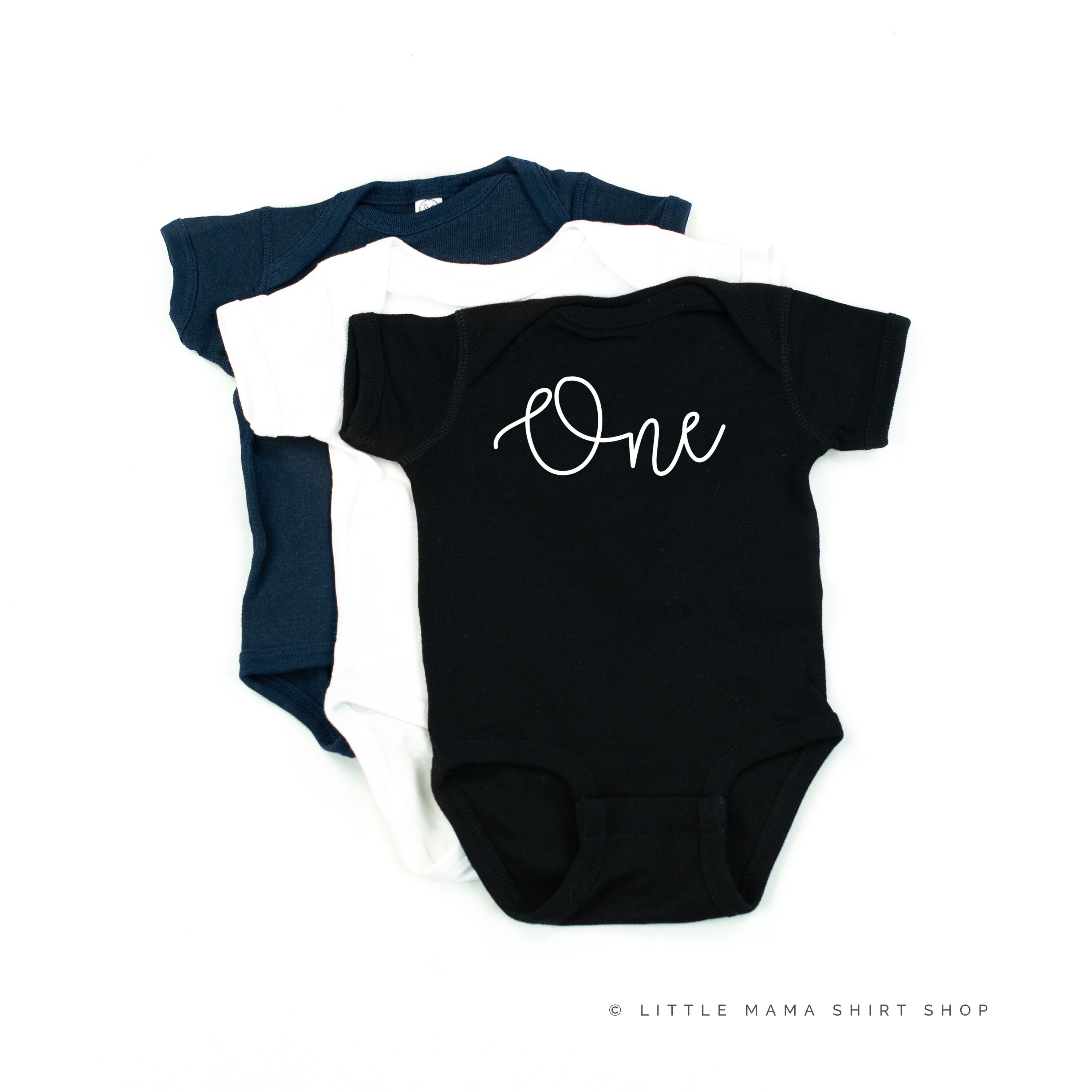 Birthday Number ONE © CURSIVE FONT Toddler Girl Shirt | Etsy