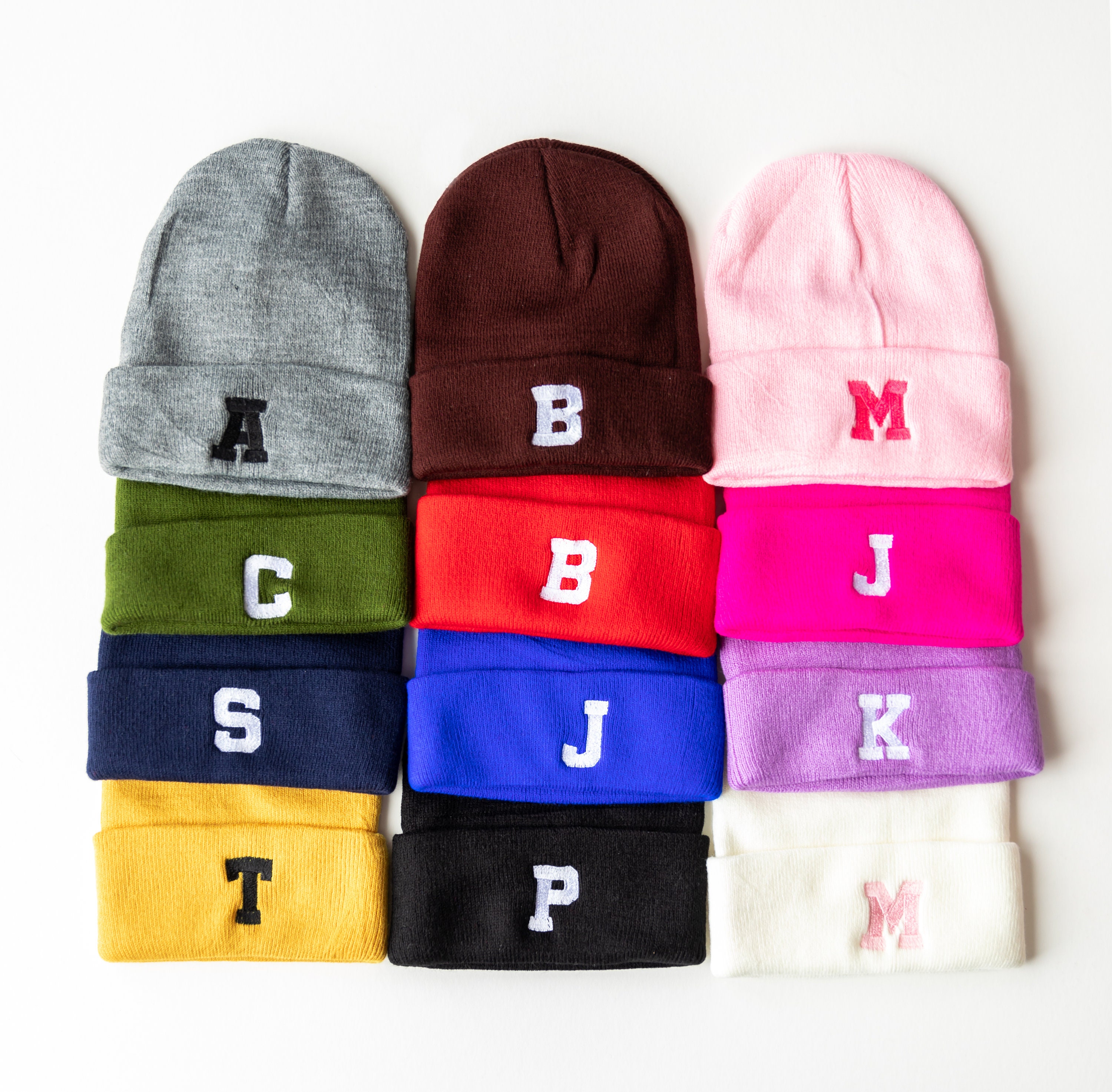 Custom Initial - CHILD BEANIE | Monogram Beanie | Child Beanies ...