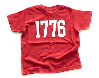 1776 - Child STAR Tee | Fourth of July Tee for Kids | Patriotic Shirt | Kids 4th of July Shirts | USA Accessories | Kids Summer Outfit |