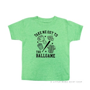 Take Me Out to the Ballgame - Short Sleeve Child Shirt | Kids Graphic Tee | Baseball Graphic Tee | Kids Baseball Tee | Ballpark Kid