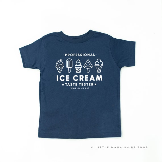Professional Ice Cream Taste Tester Single Cone on Back Etsy