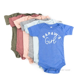 Papaw&#39;s Girl | Toddler Girl Shirt | Shirts for Little Girls | Papa&#39;s Girl | Little Girl Shirts | Baby Girl Shirt | Grandpa&#39;s Girl |