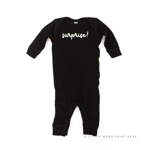 SURPRISE! - Baby Sleeper | Baby Bodysuit | Infant Bodysuit | Baby Shower Gift | Infant Sleepers | Pregnancy Announcement | Baby Romper |