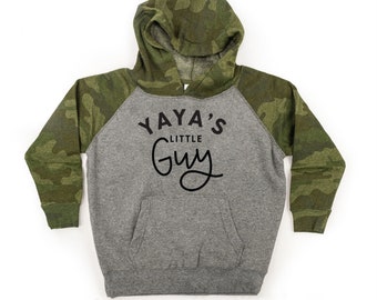 Yaya's Little Guy - Child HOODIE / Toddler Boy Hoodie / Hoodies for Little Boys / Yaya's Guy / Little Boy Sweater / Grandma's Guy /