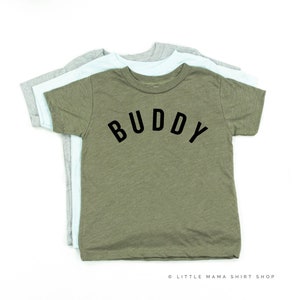BUDDY | Little Boy Shirt |Trendy Kids Clothes | Shirts for Little Boys | Boy Shirt | Toddler Boy Shirt | Boy Graphic Tees |