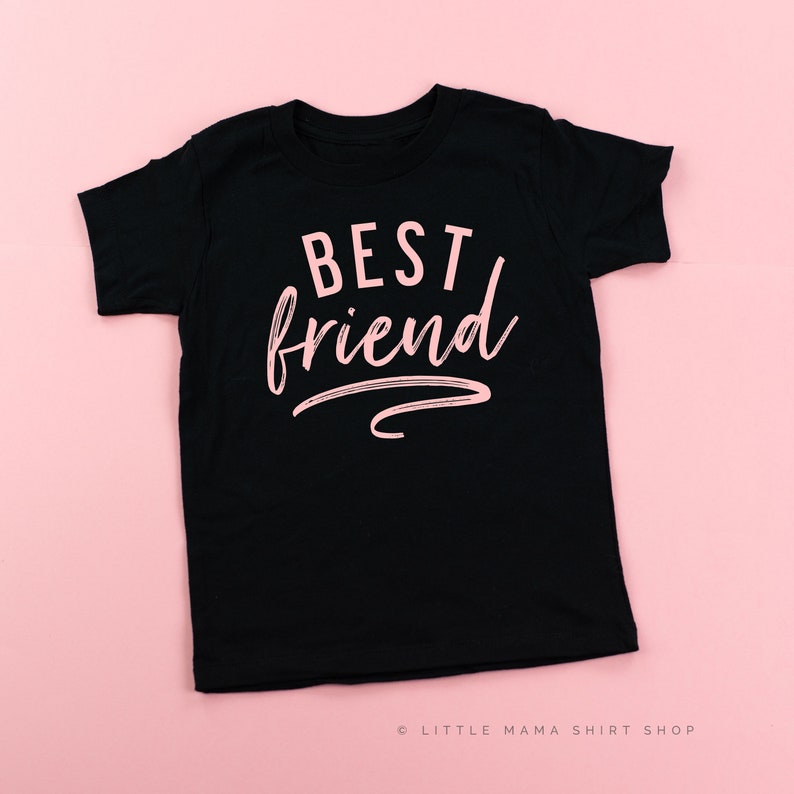 Best Friend Pink Design BFF Toddler Girl Shirt Toddler Etsy