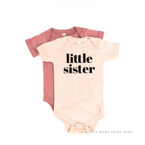 Little Sister - Original | Little Sister Shirt | Big / Little Sisters | Sibling Shirts | Big Sister | Pregnancy Announcement | Kids Tee