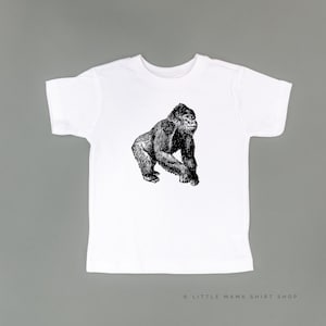 GORILLA - Child Shirt | Toddler Shirt | Kid Shirt | Littler Girl Shirt | Little Boy Shirt | Zoo Shirts | Shirts for the Zoo | Child Tees |