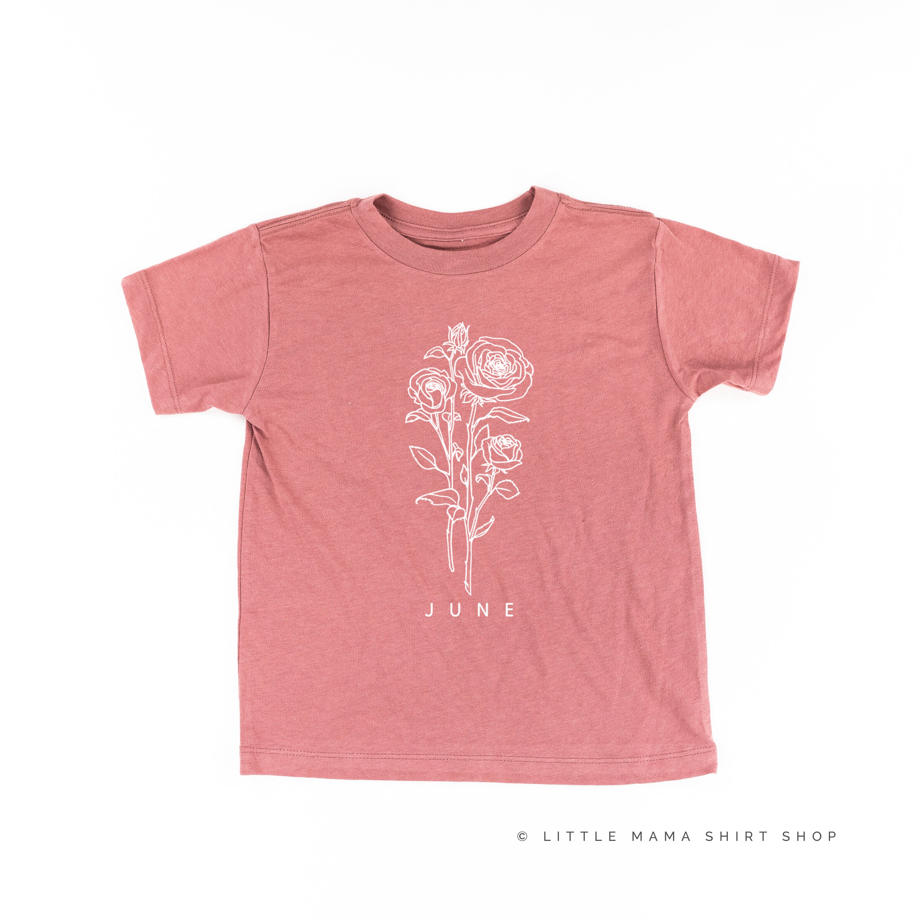 June Birth Flower Rose Child Shirt Kid Graphic Tees Etsy