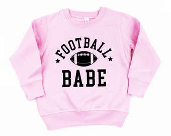 Football Babe - Child Sweater | Sweater for Kids | Kid Sweatshirt | Toddler Sweatshirt | Graphic Sweater | Girl's Football Sweater |