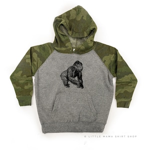 GORILLA - Child HOODIE | Kid Hoodie | Toddler Hoodie | Graphic Sweater | Hoodies for Kids | Youth Hoodies | Zoo Hoodies | Zoo Animals |