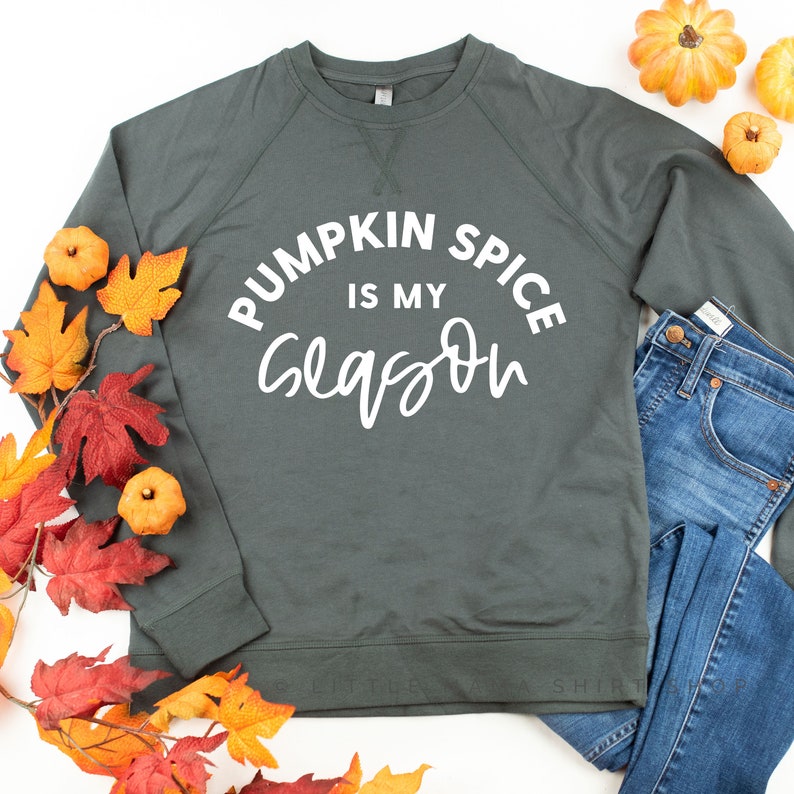 Pumpkin Spice Shirt Fall Graphic Tee Fall Sweater for Women Pumpkin Spice is My Season \u00a9 Crewneck Sweatshirt Fall Sweaters Women