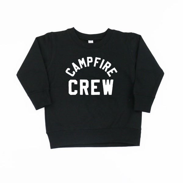 Campfire Crew / Kid Sweaters / Sweater for Kids / Kid Felpa / Camicia bambina / Camicia grafica per bambini / Felpa per bambini / Camicia da ragazzo /