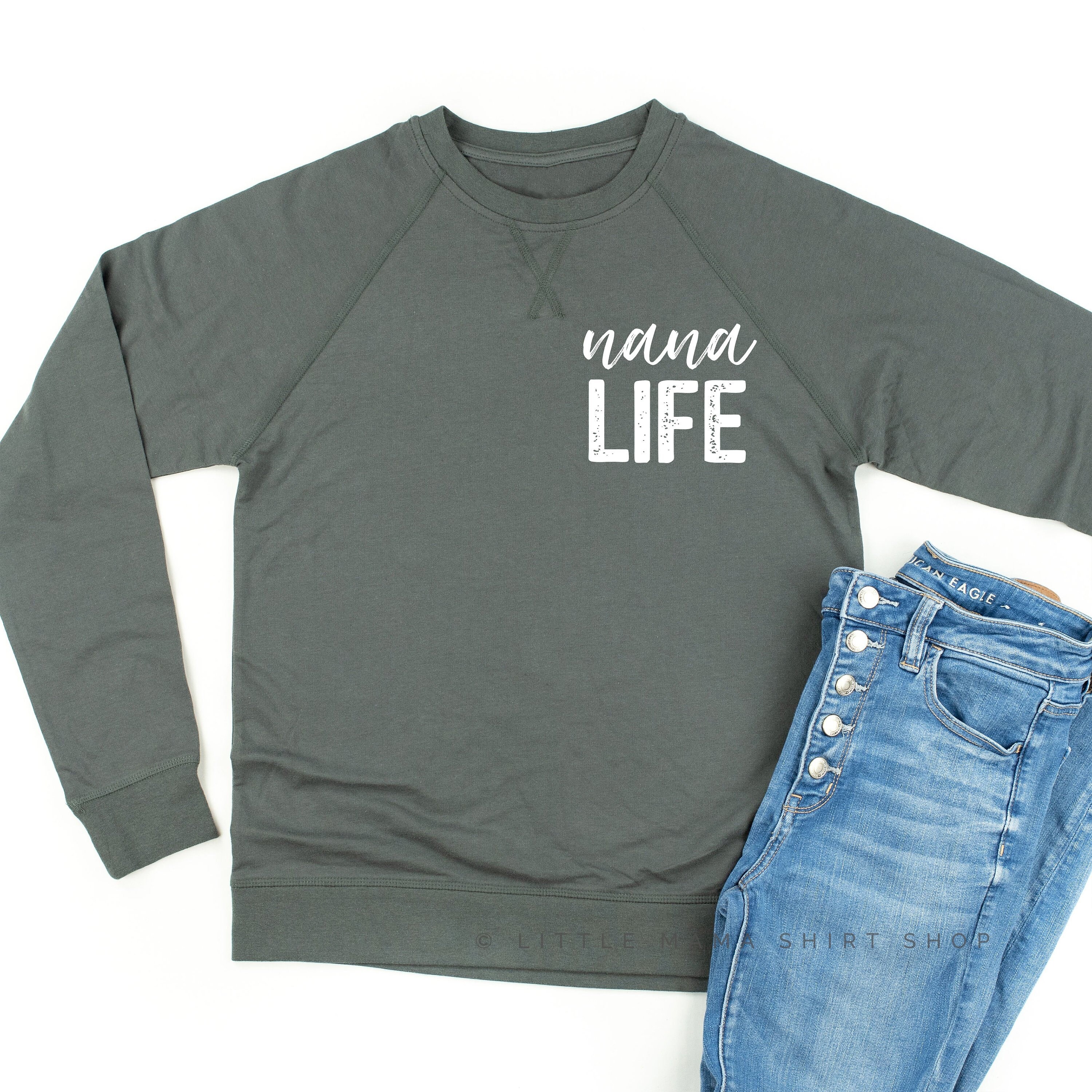 Grandma Granny Toddler Fleece Crewneck Sweater Nana is My Bestie