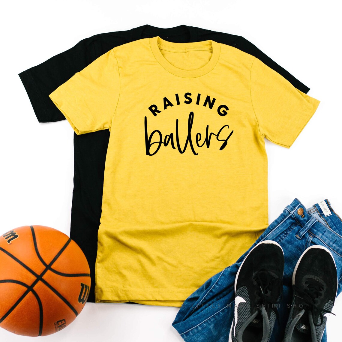 Raising Ballers Plural © / Basketball Shirt / Basketball Etsy