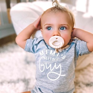 Mimi&#39;s Little Guy | Toddler Boy Shirt | Shirts for Little Boys | Gram&#39;s Guy | Little Boy Shirts | Baby Boy Shirt | Grandma&#39;s Boy | |
