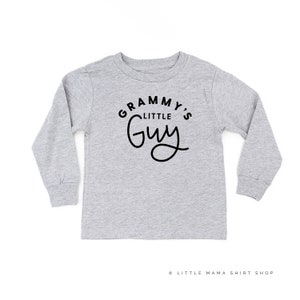 Grammy&#39;s Little Guy - LONG SLEEVE Child Shirt | Toddler Boy Shirt | Tee for Little Boys | Grammy&#39;s Guy | Little Boy Shirt | Baby Boy Shirt