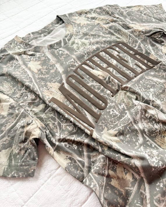 MOTHER Camo – Mom Graphic Tee – Women | Little Mama Shirt Shop | Hunting Accessories | Mountain Mama |